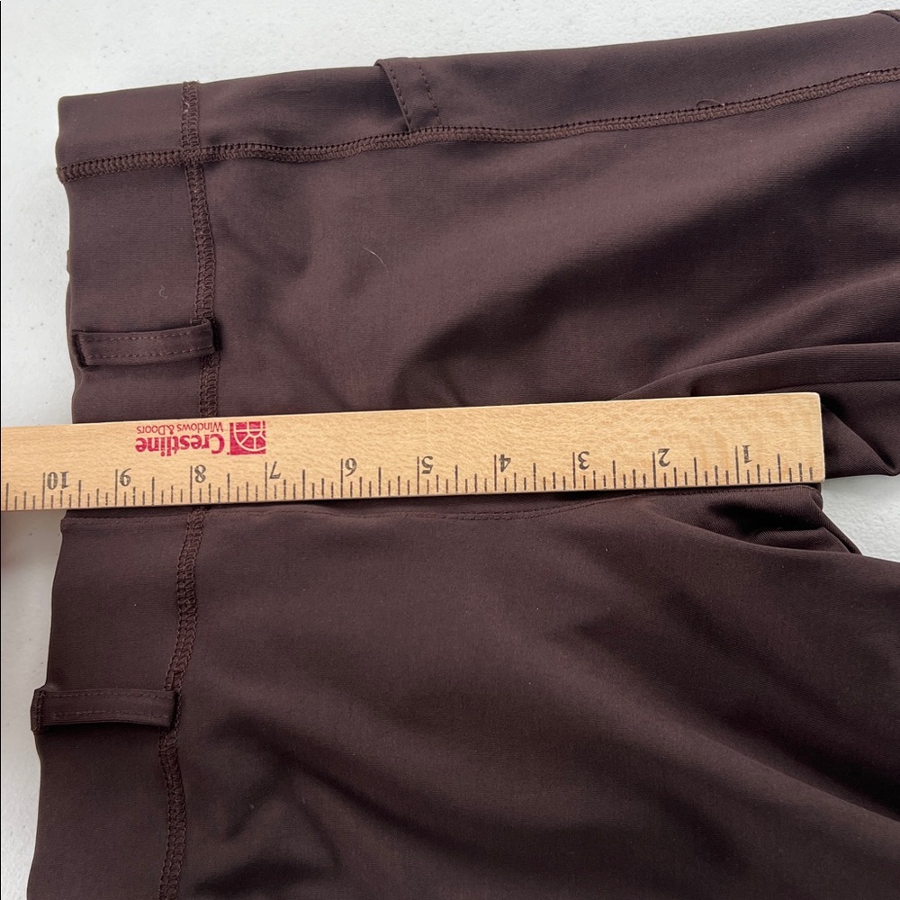 Girls Ovation equestrian pull on riding pants Brown M 28 fits like 12/14 - Picture 6 of 12